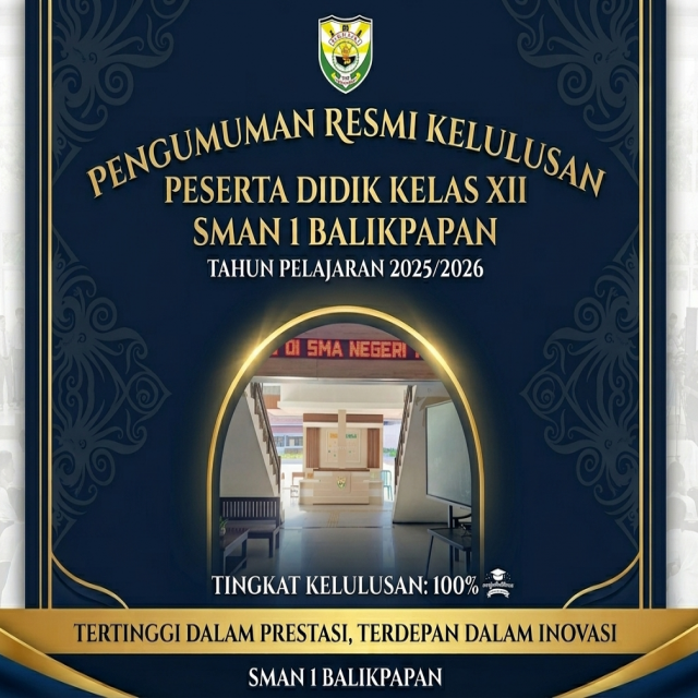 SMAN 1 Balikpapan Tetapkan Kelulusan Peserta Didik Tahun Pelajaran 2025/2026