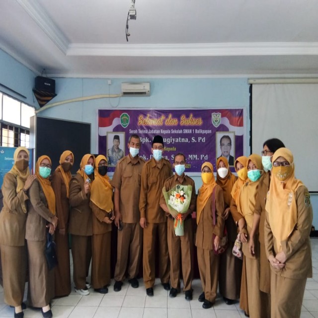 Selamat dan Sukses Atas Terpilihnya Kepala Sekolah Baru SMAN 1 Balikpapan 10/05/2021