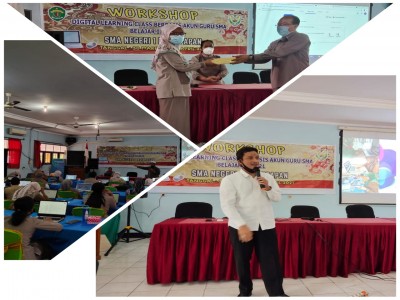 Worshop Digital Learning Class Berbasis Akun guru. sma. id dilaksanakan di SMA Negeri 1 Balikpapan, 30 Maret s.d 1 April 2021